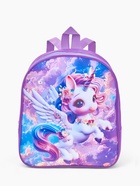 Рюкзак детский «Выбражулька», для девочки, на молнии, размер 27.5×10×30 см, сиреневый - Фото 2