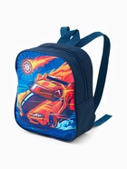 Рюкзак детский «Машина» Выбражулька, для мальчика, на молнии, 20.5×9×24 см, тёмно-синий - Фото 3