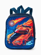 Рюкзак детский «Машина» Выбражулька, для мальчика, на молнии, 20.5×9×24 см, тёмно-синий - Фото 4