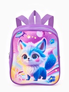 Рюкзак детский «Волшебная собачка» Выбражулька, для девочки, на молнии, 20.5×9×24 см, сиреневый - Фото 4