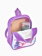 Рюкзак детский «Выбражулька», для девочки, на молнии, размер 20.5×9×24 см, сиреневый - фото 809265749 Рюкзак детский «Выбражулька», для девочки, на молнии, размер 20.5×9×24 см, сиреневый - фото 809265749