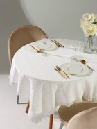 Скатерть «Этель», белая, фактурная, 130×130 см - фото 809287390
