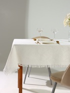 Скатерть «Этель», белая, фактурная, 130×220 см - Фото 2