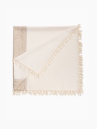 Скатерть «Этель», бежевая, с орнаментом, 140×140 см - фото 809287412