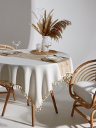 Скатерть «Этель», бежевая, с орнаментом, 140×140 см - Фото 4
