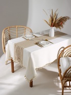 Скатерть «Этель», бежевая, с орнаментом, 140×180 см - Фото 4