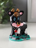 Копилка для денег «Бычок», гипс, 11.5×10×6.5 см, чёрный - фото 809265832