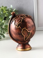 Копилка для денег «Глобус», 17×12×11.5 см, гипс под бронзу - фото 58061328