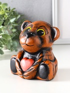 Копилка для денег «Тигрёнок с сердцем», гипс, 14.5×13.5×13 см - Фото 4