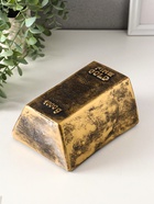 Копилка для денег «Золотой слиток», гипс, 16.5×11.5×8 см - фото 58061376