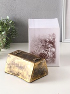 Копилка для денег «Золотой слиток», гипс, 16.5×11.5×8 см - фото 58061378