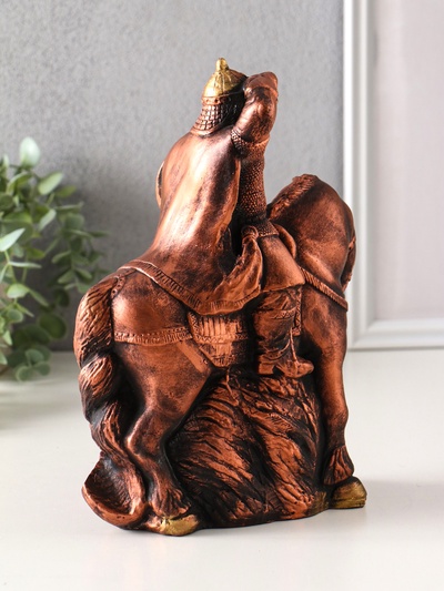 Фигура гипс «Богатырь на коне», 25×19×11 см