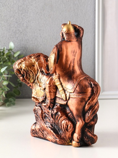 Фигура гипс «Богатырь на коне», 25×19×11 см
