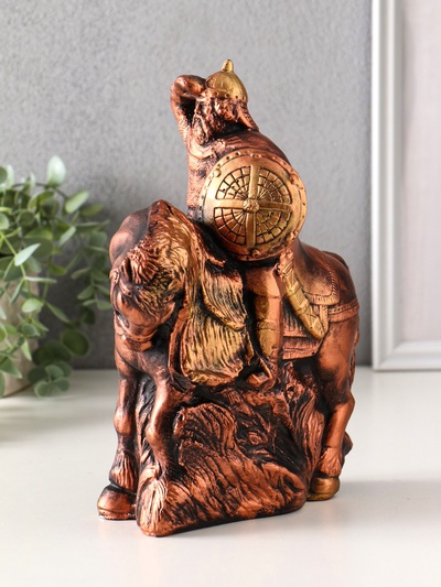 Фигура гипс «Богатырь на коне», 25×19×11 см