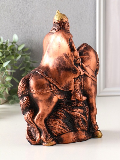 Фигура гипс «Всадник на лошади с мечом», 25×19×11 см