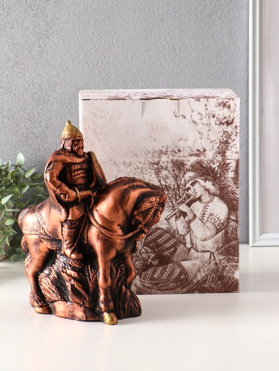 Фигура гипс «Всадник на лошади с мечом», 25×19×11 см