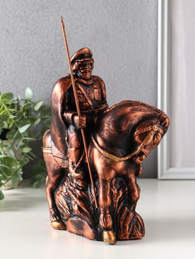 Фигура гипс «Казак на коне с пикой», 25×19×11 см