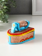 Шкатулка для украшений «Утюжок цветной», гипс, 7.5×11×7 см - фото 809266010
