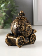 Шкатулка для украшений «Карета золотая», гипс, 11×10×6 см - фото 809266019