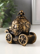 Шкатулка для украшений «Карета золотая», гипс, 11×10×6 см - фото 809266020