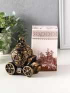 Шкатулка для украшений «Карета золотая», гипс, 11×10×6 см - фото 809266023