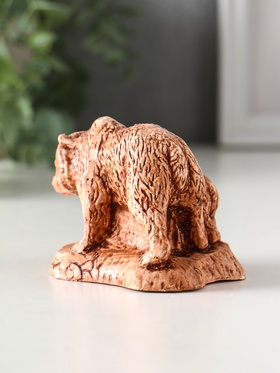 Фигурка гипс «Медведь с медвежонком», 6.5×7×9.5 см