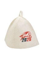 Шапка для бани и сауны «Год лошади», полиэфир 70%, шерсть 30%, «Добропаровъ» 10919079