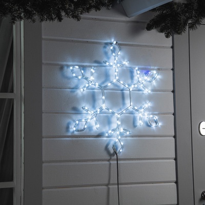УЦЕНКА Фигура из дюралайта "Снежинка" 65х65 см, 120/20 LED, 220V, БЕЛЫЙ-СИНИЙ