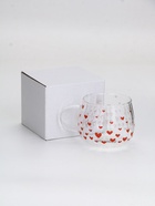 Кружка стеклянная «Сердечки», 350 мл 10876645 Кружка стеклянная «Сердечки», 350 мл 10876645