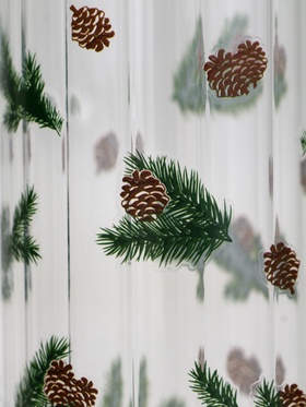 Кружка новогодняя стеклянная «Шишки», 350 мл