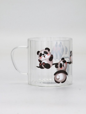 Кружка стеклянная «Панды», 650 мл