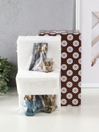 Фигура полистоун «Африканка в платье с леопардом», бензиновый синий, 13×13×25.5 см 10902732