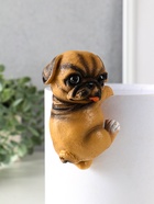 Фигурка для флорариума «Маленький мопс», декор на кашпо, 6.5×7×11.5 см - Фото 1