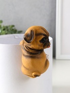 Фигурка для флорариума «Маленький мопс», декор на кашпо, 6.5×7×11.5 см - Фото 2