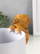 Фигурка для флорариума «Маленький мопс», декор на кашпо, 6.5×7×11.5 см - Фото 3