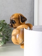 Фигурка для флорариума «Маленький мопс», декор на кашпо, 6.5×7×11.5 см - Фото 4