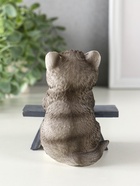 Фигурка полистоун «Котик с книгой за партой», серый, 9×8.5×9.5 см - Фото 3