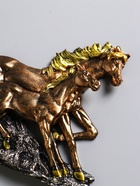 Панно настенное «Лошадь с жеребенком», декор, 21.5×17.5×3.5 см - Фото 3