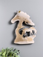 Панно настенное «Лошадь Зорька с жеребенком», декор, 19.5×14×2.5 см - Фото 4