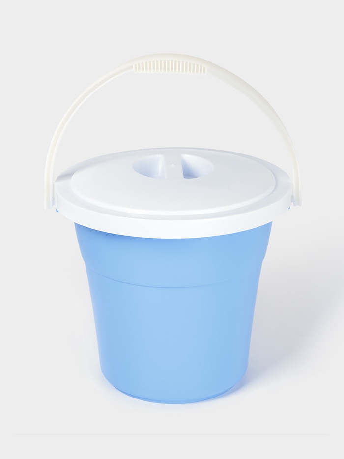 УЦЕНКА Ведро «Евро», 12 л, d=33 см, h=29 см, круг, МИКС - Фото 1