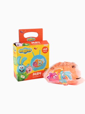 {{photo.Alt || photo.Description || 'УЦЕНКА Мяч прыгун СМЕШАРИКИ «Друзья» массажный с рожками d=45 см, 350 г, цвета МИКС'}}