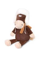 Мягкая игрушка «Конь Василий в ушанке и шарфе», 27 см 10916248