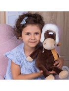 Мягкая игрушка «Конь Василий в ушанке и шарфе», 27 см 10916248