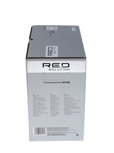 Соковыжималка RED Solution RJ-916, центробежная, 750 Вт, 2 скорости, 2.2 л, 19000 об/мин, чёрная