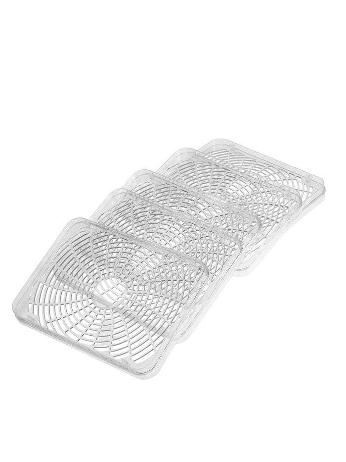 Сушилка для овощей и фруктов RED SOLUTION DD011V, 400 Вт, 35–70°C, 0.5–48 ч, 7 поддонов, серая