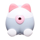 УЦЕНКА Точилка механическая с контейнером, Ушки серый/белый - Фото 2