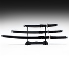 УЦЕНКА Сув. изделие катаны 3в1 на подставке, ножны дерево, черные глянец 53/76/101 см - Фото 7