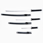 УЦЕНКА Сув. изделие катаны 3в1 на подставке, ножны дерево, черные глянец 53/76/101 см - Фото 8