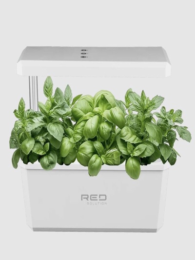 Умный сад RED SOLUTION G06, на 6 растений, 15 Вт, 2.5 л, до 40 см, сенсорное управление, белый