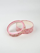 Коробка подарочная тубус с окном «Розовые цветы», 16×16×5 см - Фото 2